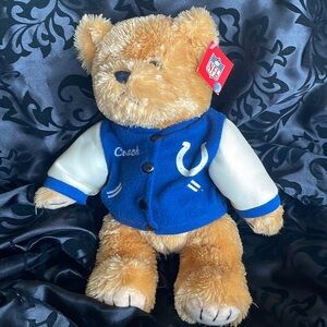 Indianapolis Colts Collectible Bear NFL Licensed Plush Bear Letterman’s Jacket